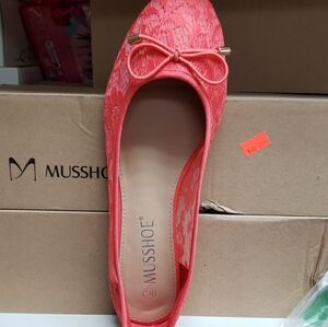 Coral Lace Loafers
